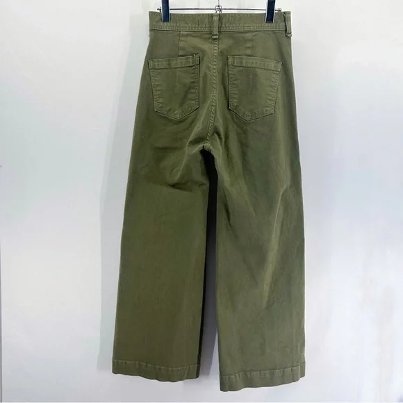 Veronica Beard Olive Flare Jeans